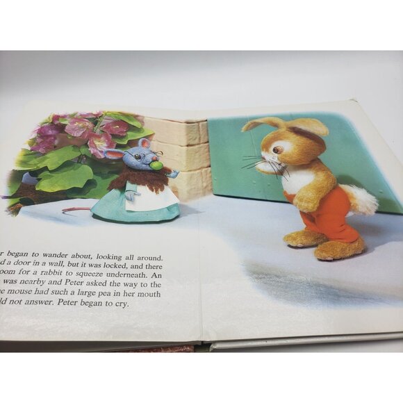 Peter Rabbit A Puppet Storybook By Beatrix Potter Hardcover 1985 Vintage - Picture 9 of 12
